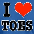 thumbnail image 3 of CafePress - I Heart (Love) Toes Men's Fitted T Shirt (Dark) - Men's Fitted T-Shirt, 3 of 4