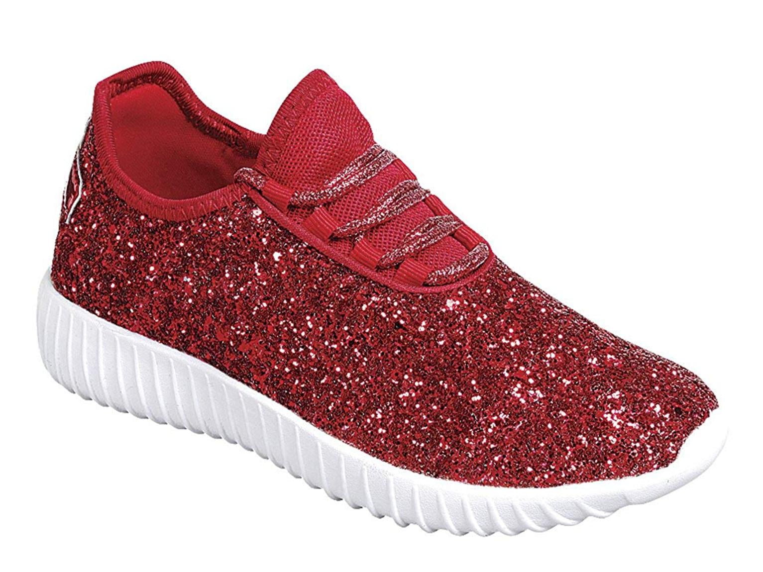 Red glitter court shoes Clearance