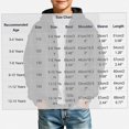 thumbnail image 3 of HAOTAGS Boys Zip Up Hoodie (3-14) Warm Zipper Long Sleeve Casual Hooded Jacket Black Size 11, 3 of 8