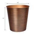thumbnail image 5 of happimess Nolan Modern Classic Smooth Steel 2-Gallon Wastebasket, Matte Antique Copper, HPM1113B, 5 of 6