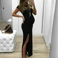 thumbnail image 1 of zanvin Robe de Grossesse pour Femmes, Robe de Grossesse Mode pour Femmes à Manches Courtes Unies avec Fente Ouverte, 1 of 5
