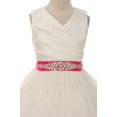 thumbnail image 2 of Flower Girl Dress Communion Bridesmaid Mix & Match for Little Girl Ivory Red 4 276CB, 2 of 3