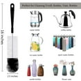 thumbnail image 7 of Semfri 5-Pack Bottle Cleaning Brush Set Long Handle Bottle Cleaner for Washing Narrow Wine Beer Bottle Sports Water Cups Thermos Feeder Kettle Spout and Lid Cleanser Brushes, 7 of 7