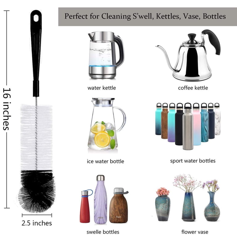 Tripumer 5-Piece Bottle Brush Cleaning Set, Black photo 7