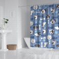 thumbnail image 2 of Dog with Woof and Bark Shower Curtain 84"x72" ,Bathroom Decorative Shower Curtains Set with 12 Hooks,Modern Waterproof Washable Shower Curtain, 2 of 6