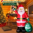 thumbnail image 3 of Papá Noel inflable navideño de 8 pies con caramelos y bolsa de regalo, 3 of 6