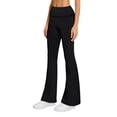 thumbnail image 3 of Sweet Hearts 3-Pack Flare Leggings for Women- Foldover Flared Yoga Pants for Women Clothing Made in USA, 3 of 6