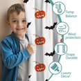 thumbnail image 3 of Blackout Kids Curtains,White Halloween Pumpkins and Bats Childrens Insulated Curtains Set Of 2,Bedroom Essentials,Toddler Room Decor 42"x54", 3 of 5