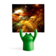thumbnail image 1 of Nebulosa de oro paisaje cielo naranja Estante de notas, estante de ranas de animales de dibujos animados, 1 of 3