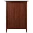 Winsome Wood Eugene Walnut Finish Nightstand Accent Table with Storage