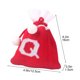 thumbnail image 3 of Bolsa de regalo tejida con letras del alfabeto | Bolsa bordada para dulces navideños | Adorno navideño personalizado | Mini bolsa colgante para decoración del árbol, 3 of 5