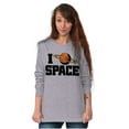 thumbnail image 4 of Saturn Love I Heart Outer Space Long Sleeve TShirt Men Women Brisco Brands S, 4 of 6