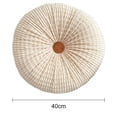 thumbnail image 5 of Mdesiwst Round Decorative Throw Pillows European Style Light Luxury Solid Colour Wheel-shaped Round Handmade Chair Window Office Cushions Sofa Cushion Futon, 5 of 7