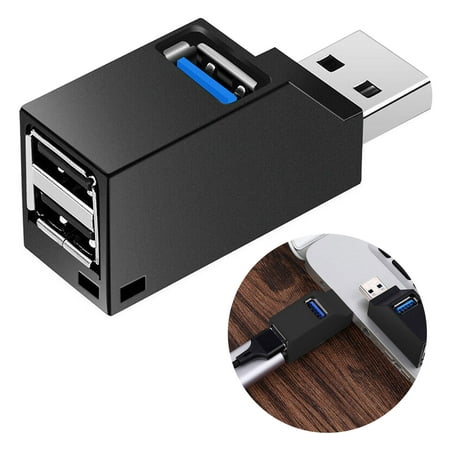 EEEkit Universal Portable Mini High Speed Splitter Box 3 Ports USB 3.0 Hub
