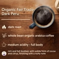 thumbnail image 2 of Coffee Bean Direct Organic Fair Trade Dark Peru, Whole Bean Coffee, Arabica, Dark Roast, 5 lb Bag, 2 of 10