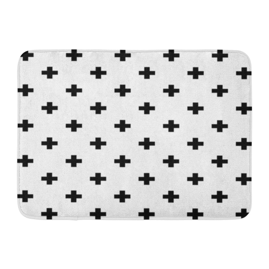 KDAGR Swiss Crosses Pattern Cross Monochrome Plus Sign Black Geometric