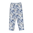 thumbnail image 4 of Balery Blue Paisley print Women's Pajama Pants,Ultra Lightweight Pjs,Lounge Pant-X-Large, 4 of 9