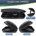 thumbnail image 4 of Rooftop Cargo Carrier, 12 Cubic Feet Roof Cargo Box with Dual-Side Opening,165 Lbs Weight Capacity with Secure Straps and Keys, Vehicle Hard-Shell Carriers, Black, 4 of 6
