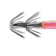 thumbnail image 3 of 5 señuelos de calamar duros de plástico de 9,5 cm con doble anzuelo (rosa), 3 of 7