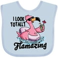 thumbnail image 3 of Inktastic I Look Totally Flamazing with Flamingo in Sunglasses Boys or Girls Baby Bib, 3 of 4