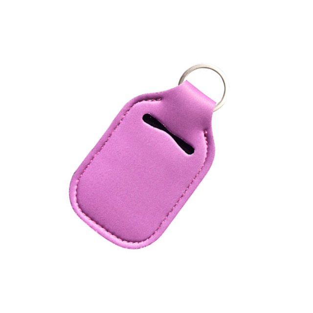 Vogacara Llavero Diseño cuidadoso Tapas abatibles Recargable Útil Muñequera Portabotellas Práctico Desinfectante Titulares Púrpura KH Maquillaje de labios Rosado XY Vogacara CE011704-09B