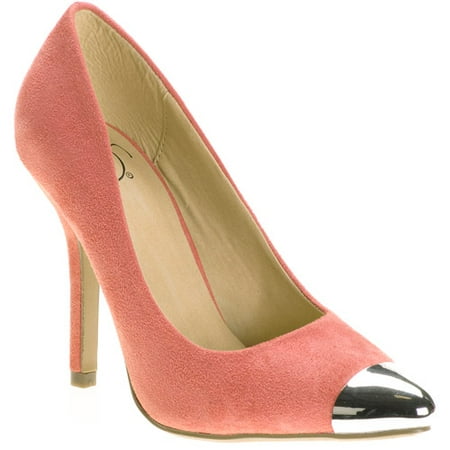 pumps with metal toe cap