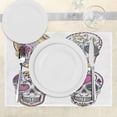 thumbnail image 3 of Ambesonne Sugar Skull Place Mats Set of 4, Colorful Mexican, Standard Size, Multicolor, 3 of 6