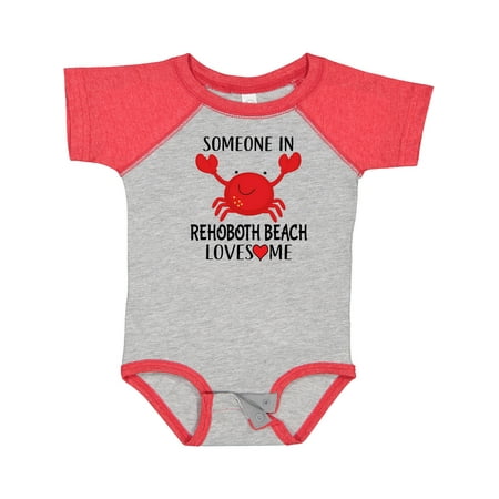

Inktastic Someone in Rehoboth Beach Loves Me Boys or Girls Baby Bodysuit