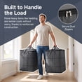 thumbnail image 7 of Extra Large Capacity Storage Bags, Collapsible Moving Storage Bin with Reinforced Handles, Spacious Zippered Organizer for Bedding, Comforters, Clothes & Quilts, Top-Full Opening Design(110L), 7 of 7