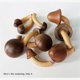 thumbnail image 4 of 4Pcs Wooden Mushroom Refrigerator Magnet Home Kitchen Refrigerator Magnet 3D Solid Wood Magnet Crafts Ornament, 4 of 5