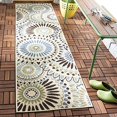 thumbnail image 2 of Safavieh Veranda Cream Indoor Outdoor Rug - Runner 2'3" x 8', 2 of 5