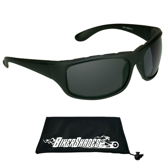 Bikershades Motorcycle Riding Safety Sunglass Foam Padded Large Fit Wind, Dust and Impact Resistant