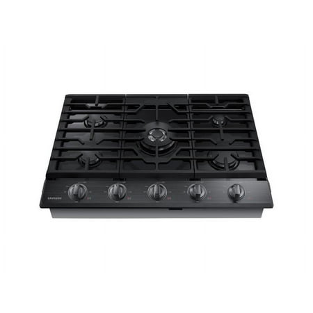 Samsung - 30" Built-In Gas Cooktop with WiFi - Black Stainless Steel