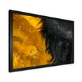 thumbnail image 2 of Designart 'Marriage of Black and Yellow' Modern Framed Art Print, 2 of 4