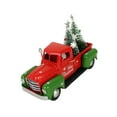 thumbnail image 1 of Christmas Red Truck Handcrafted Pickup Car Model for Table Christmas Winter L, 1 of 9