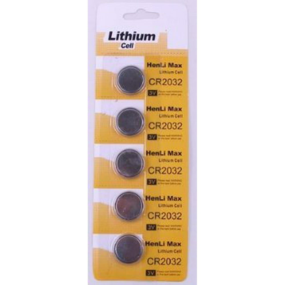Lithium Button Cell 3volt Batteries, Sold As FIVE Batteries Various