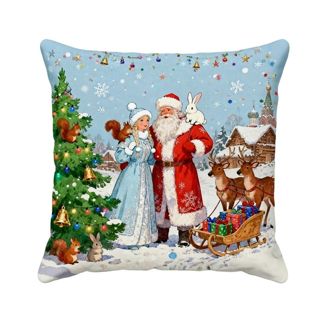 Cojín de Sofá Cubiertas 45x45cm Digital Impreso Corto Cojín de Peluche Cubierta Elegante Decoración Del Hogar Funda de Almohada Multicolor