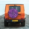 thumbnail image 6 of Gukieu Purple Snowflakes Print Car Tire Cover, Adjustable Waterproof and Dustproof Tire Protection Cover, Suitable for SUV, Truck, Van-14 inch, 6 of 6