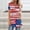 Red women tops 65, variant on Women Independence Day's Tunic Tops US Flag Graphics Print Shirt for 4th July V Neck Short Sleeve Mid-Length Blouse Womens Tops Dressy Casual