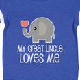 thumbnail image 4 of Inktastic My Great Uncle Loves Me Boys or Girls Baby Bodysuit, 4 of 5