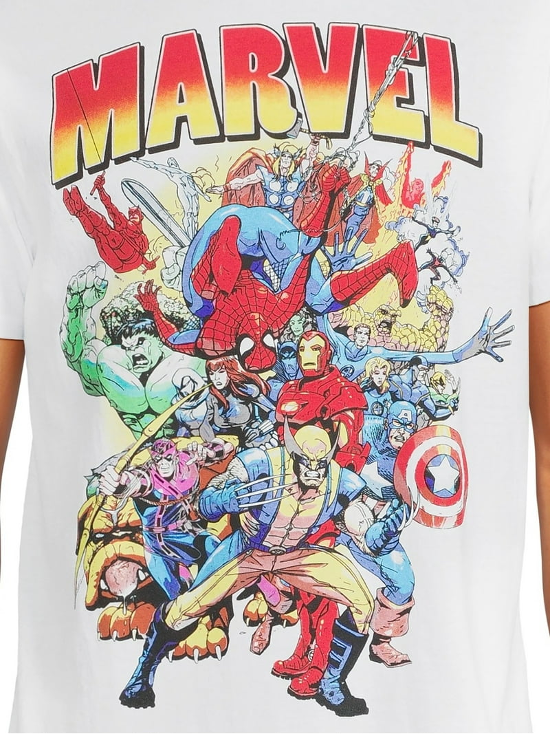 Marvel Men's & Big Men's Superhero Graphic Tee, Sizes S-3XL