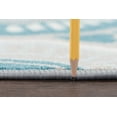 thumbnail image 4 of Contemporary 2x11 Area Rug (2'3'' x 11') Geometric Teal, Gray Indoor Runner Easy to Clean, 4 of 8
