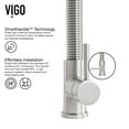thumbnail image 6 of VIGO Brant Single Handle Pull-Down Sprayer Kitchen Faucet in Stainless Steel, 6 of 12