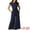 Navy Blue, variant on DARING DIVA Women's Ruffle Cap Sleeve High Waisted Wide Leg Jumpsuit L Navy Blue