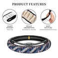 thumbnail image 7 of Cauagu Colorful Sushi Food Art Print Car Steering Wheel Cover - Universal Car Accessory for Diverse Cars for Steering Wheel with a Diameter of 14.5"-15", 7 of 7