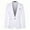 White, variant on Men's One Button Blazer Casual Solid Color Suit Jacket Slim Fit Lightweight Sport Coats Blazers White