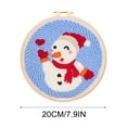 thumbnail image 3 of Christmas Decorations Series Hands- Material Bag Beginner's Entry Embroidery Kit Fabric Christmas Tree, 3 of 5
