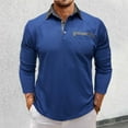 thumbnail image 2 of MQLKF Long Sleeved Collared Gentleman's Knitted Shirt Is Casual And Comfortable Fashionable Breathable Men's Tops, 2 of 8