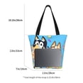 thumbnail image 3 of Kowoue Bluey Pattern Tote Bag Aesthetic Shoulder Bag, Grocery Tote with Shoulder Straps, Large Collapsible Tote with Protective Foam Lining, 3 of 6