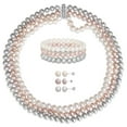 thumbnail image 5 of Everly Women's Cultured Pearl Sterling Silver Bracelet Jewelry Set, 5 of 10